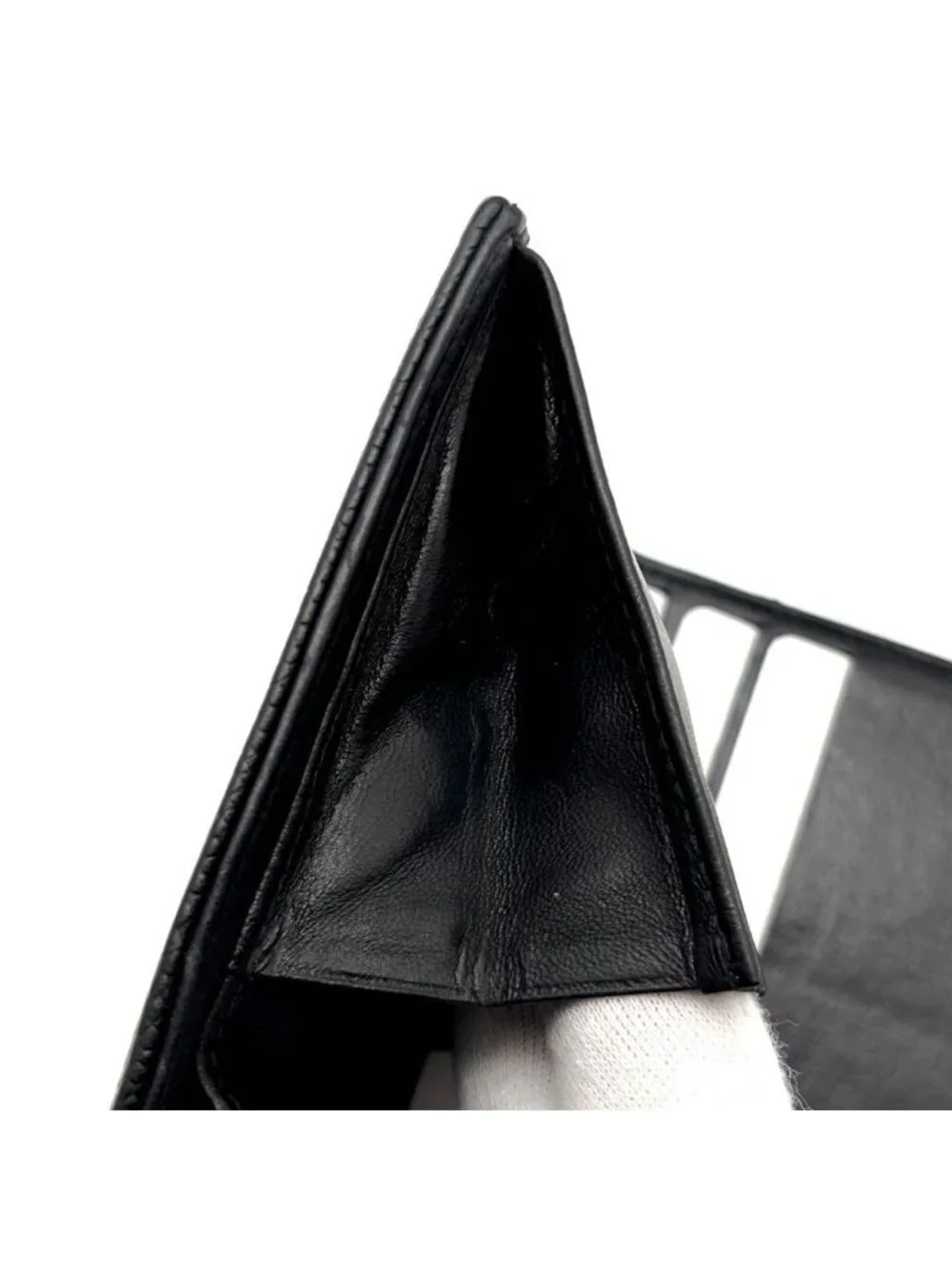 Chanel Wallet Coco Stitch Caviar Bifold Compact